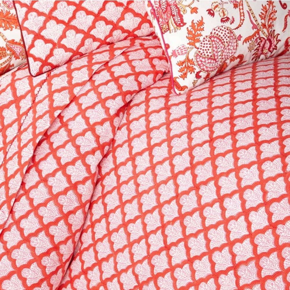 Roller rabbit red Jemina Duvet Cover.